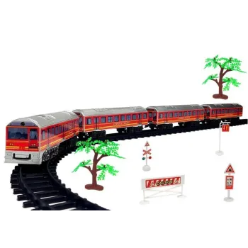 Pociąg Kolejka Tory Na Baterie 33 Elementów