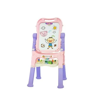 Tablica Magnetyczna Kredowa 2w1 Różowo-Fioletowa z Akcesoriami