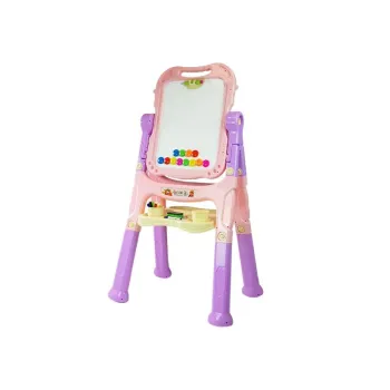 Tablica Magnetyczna Kredowa 2w1 Różowo-Fioletowa Akcesoria