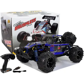 Niebieskie buggy ENOZE 9303E w skali 1:18 na białym tle