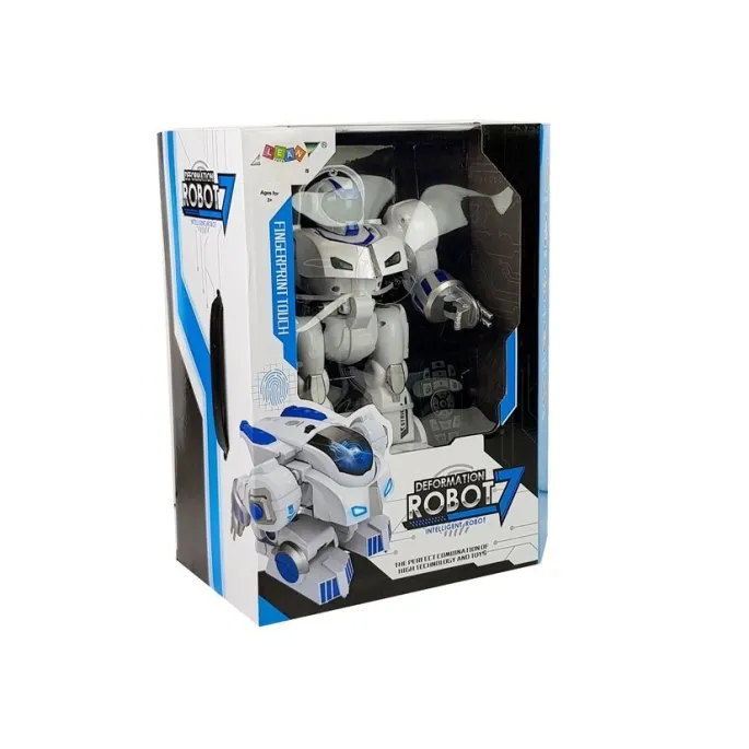 Robot sterowany pilotem z funkcją odcisku palca na tle opakowania