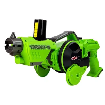 Interaktywny pistolet z funkcją wyrzutni piankowych krążków