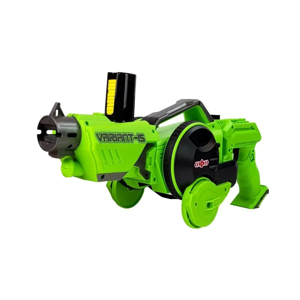 Interaktywny pistolet z funkcją wyrzutni piankowych krążków