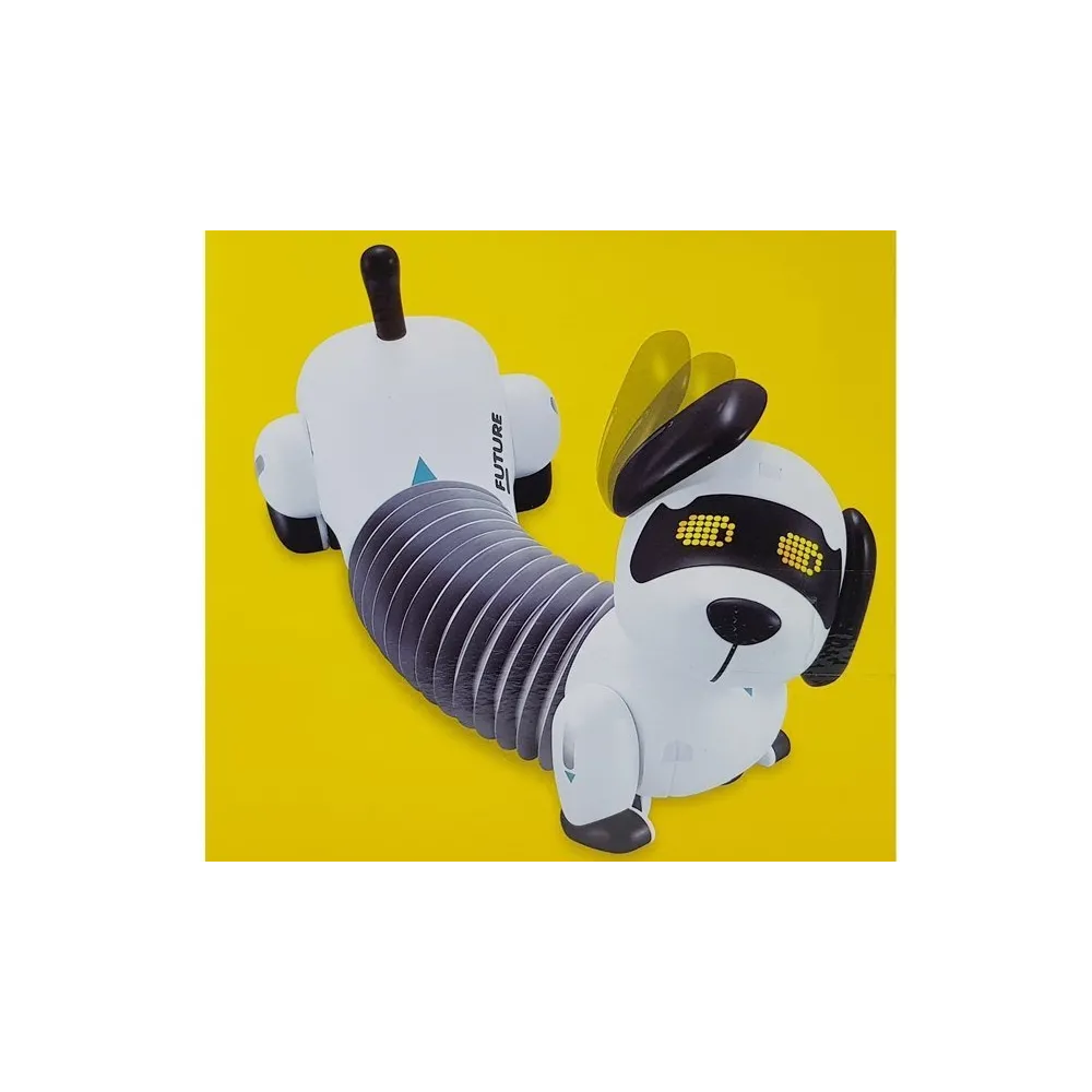 Pies robot z funkcją śledzenia pilota podczas zabawy