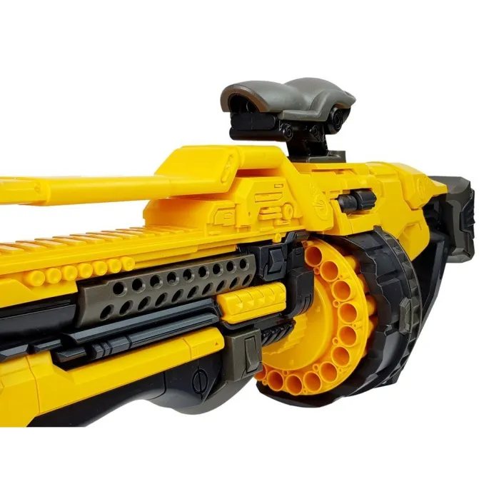 Bezpieczny pistolet dziecięcy w kolorze żółtym z wytrzymałego plastiku