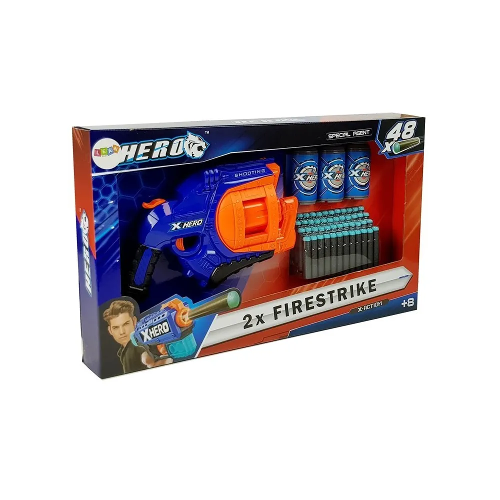 Kompletny zestaw z pistoletem, amunicją i tarczami do ćwiczenia