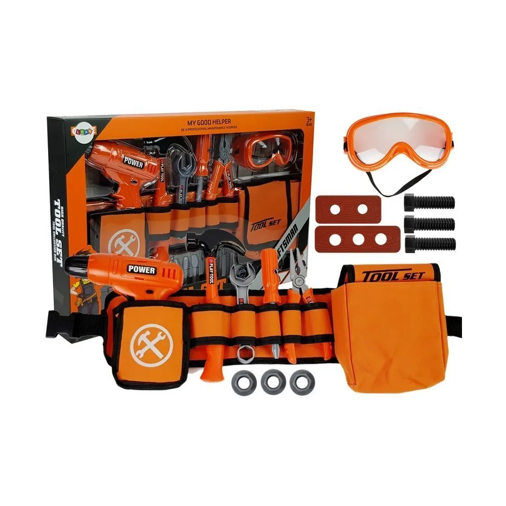 Zestaw majsterkowicza z pasem i narzędziami dla dzieci na prezent