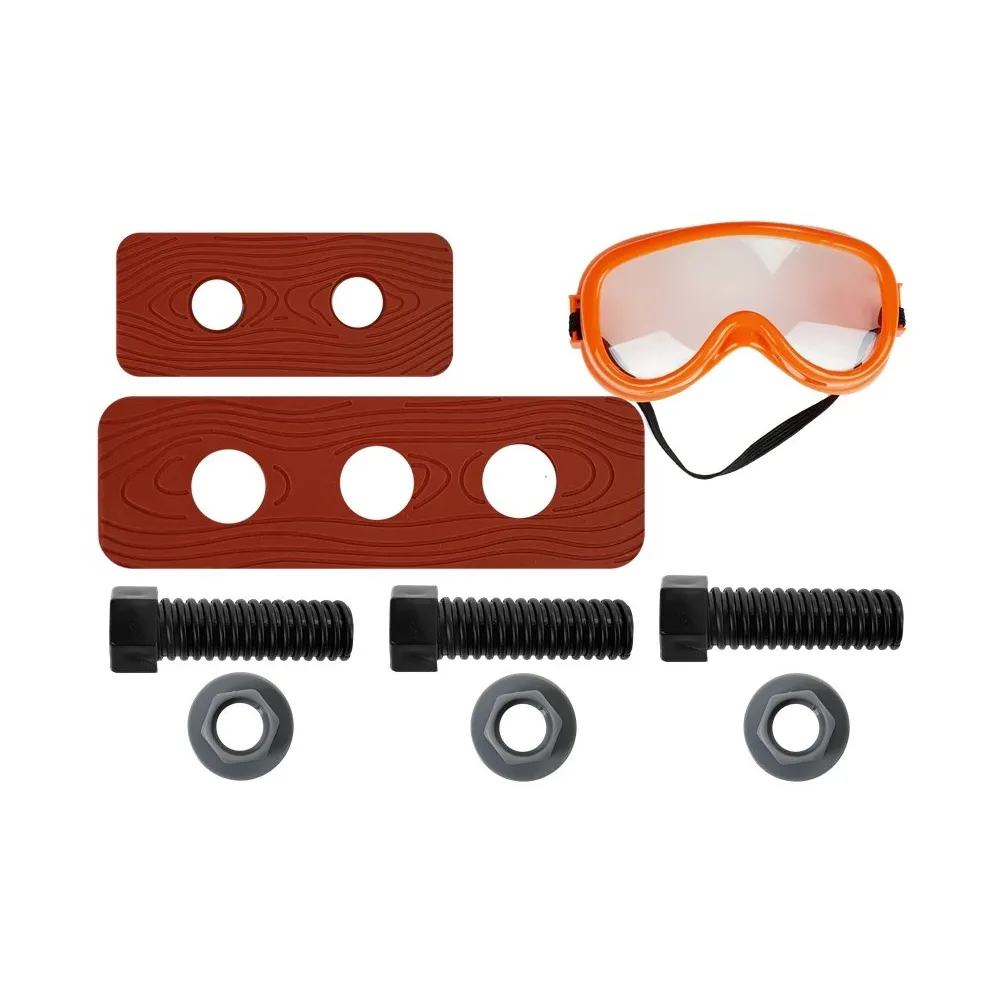 Kolorowy pas narzędziowy dla małego konstruktora z pełnym wyposażeniem