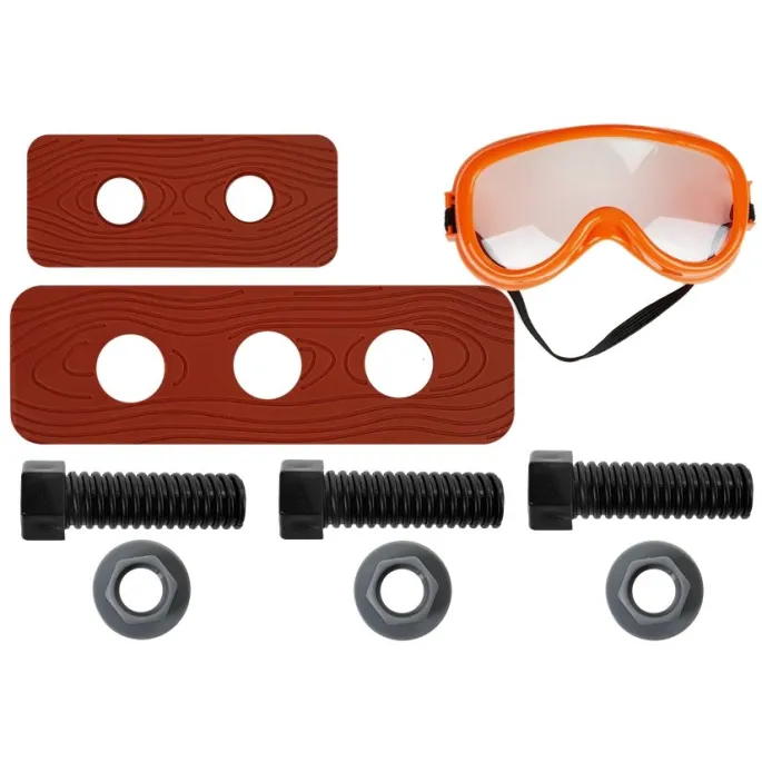 Kolorowy pas narzędziowy dla małego konstruktora z pełnym wyposażeniem