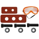 Kolorowy pas narzędziowy dla małego konstruktora z pełnym wyposażeniem