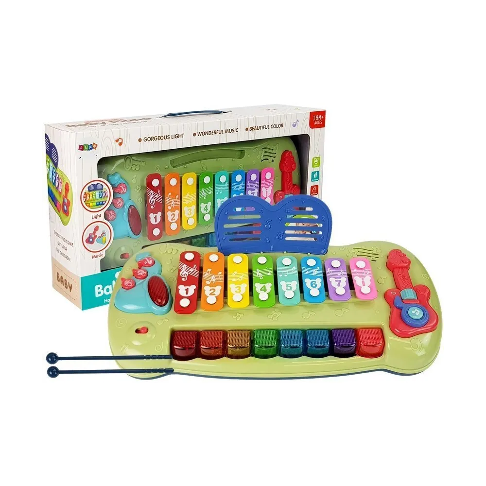Pianinko cymbałki z podświetlanymi klawiszami dla najmłodszych