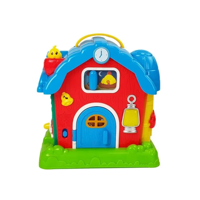 Zabawka edukacyjna muzyczna stodoła z dźwiękami i światłami dla malucha