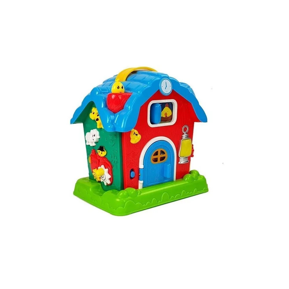 Interaktywna stodoła dla dzieci z efektami dźwiękowymi i nauką angielskiego