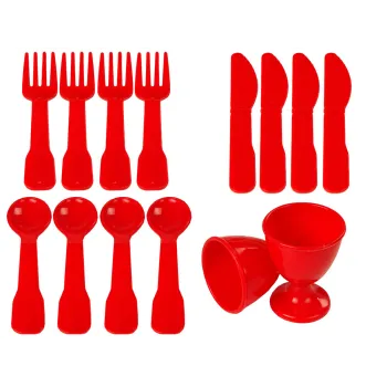 Prezentowy komplet artykułów spożywczych i naczyń do zabawy w kuchnię