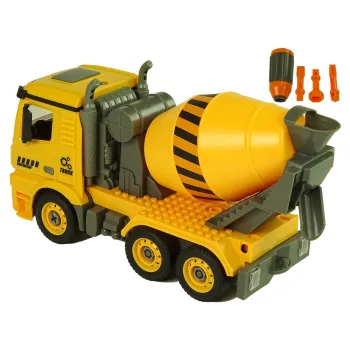 Zabawka budowlana — betoniarka z pilotem, rozwija zdolności manualne