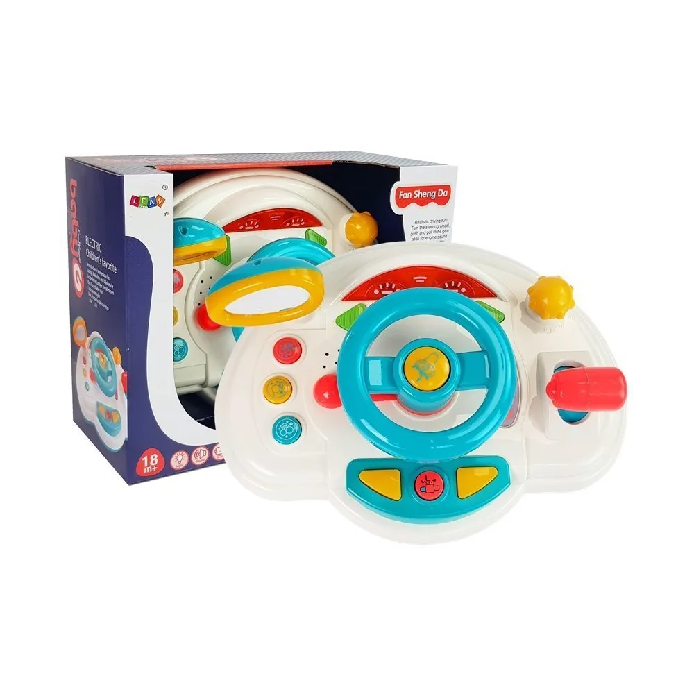 Interaktywna kierownica z efektami świetlnymi i dźwiękowymi dla dzieci