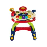 Tablica edukacyjna z kolorowymi przyciskami i kierownicą dla dzieci