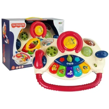 Interaktywna kierownica edukacyjna z pianinkiem i telefonem dla dzieci