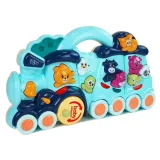 Zabawka lokomotywa na kółkach dla dzieci z odgłosami zwierząt