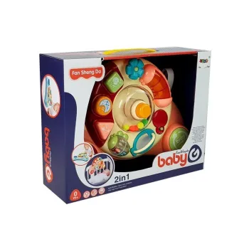 Panel rozwojowy dla dzieci z piszczałką, melodyjkami i grzechotką