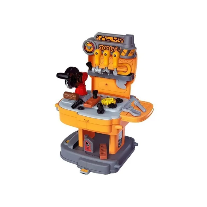 Kompletny warsztat dla małego majsterkowicza w wygodnym plecaku