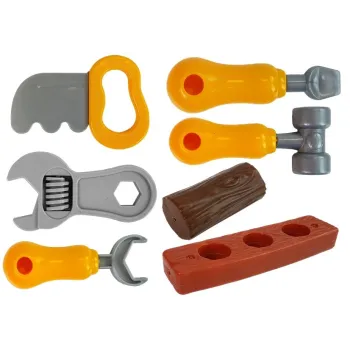 Mobilny zestaw narzędzi dziecięcych z akcesoriami do zabawy