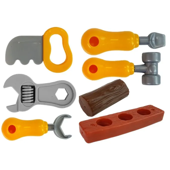 Mobilny zestaw narzędzi dziecięcych z akcesoriami do zabawy