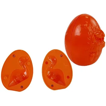 Dinozaury z ciastoliny, jajka i wulkan świecący do zabawy manualnej