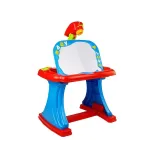 Stolik Edukacyjny z Projektorem Krzesełko Kredki Magnesy Literki i Cyfry