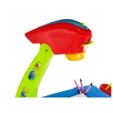 Stolik Edukacyjny Szufladki z Projektorem 36 Obrazków Kredki Szablony Niebiesko Czerwony