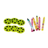 Stolik Edukacyjny Szufladki z Projektorem 36 Obrazków Kredki Szablony Niebiesko Czerwony