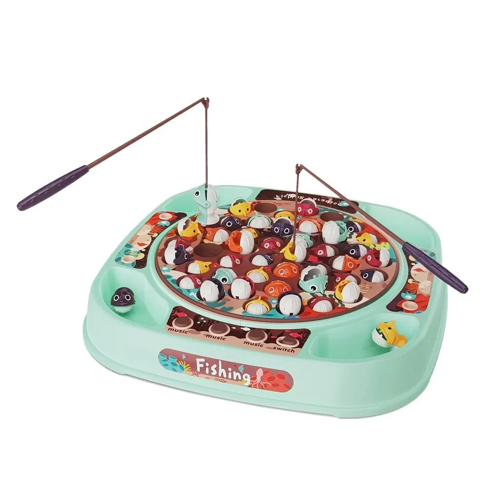 Kolorowa gra zręcznościowa z wędkami i rybkami dla czterech graczy