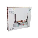 Elementy zestawu gry: 45 kolorowych rybek i cztery wygodne wędki