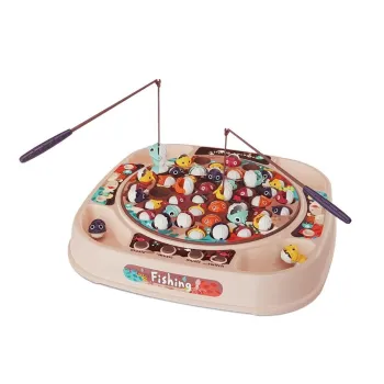 Zestaw Do Łowienia Rybek Gra Zręcznościowa Różowa