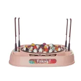 Widok na planszę do łowienia rybek w różowym kolorze do wspólnej zabawy