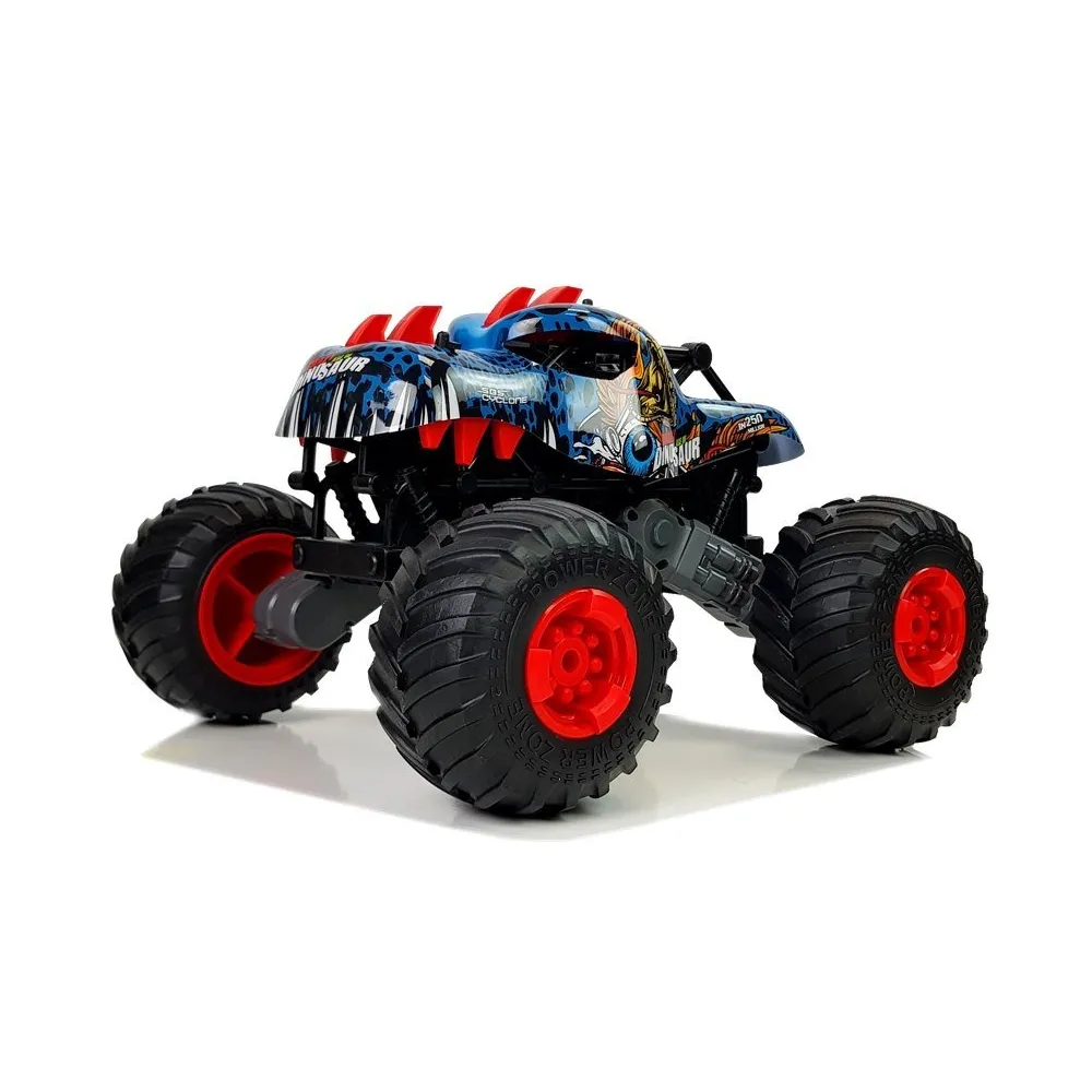 Auto terenowe z motywem dinozaura na pilota, idealne na każdą nawierzchnię