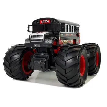 Pudełko prezentowe z autobusem zdalnie sterowanym w środku