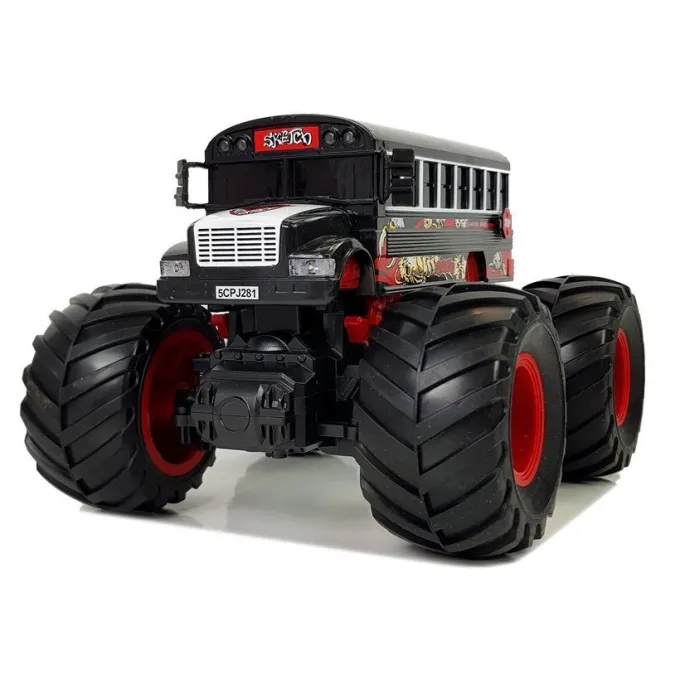 Pudełko prezentowe z autobusem zdalnie sterowanym w środku