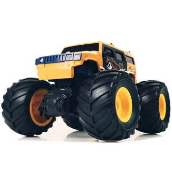 Auto Terenowe Duże Koła Bigfoot Zdalnie Sterowany 2.4G 1:18 Żółty