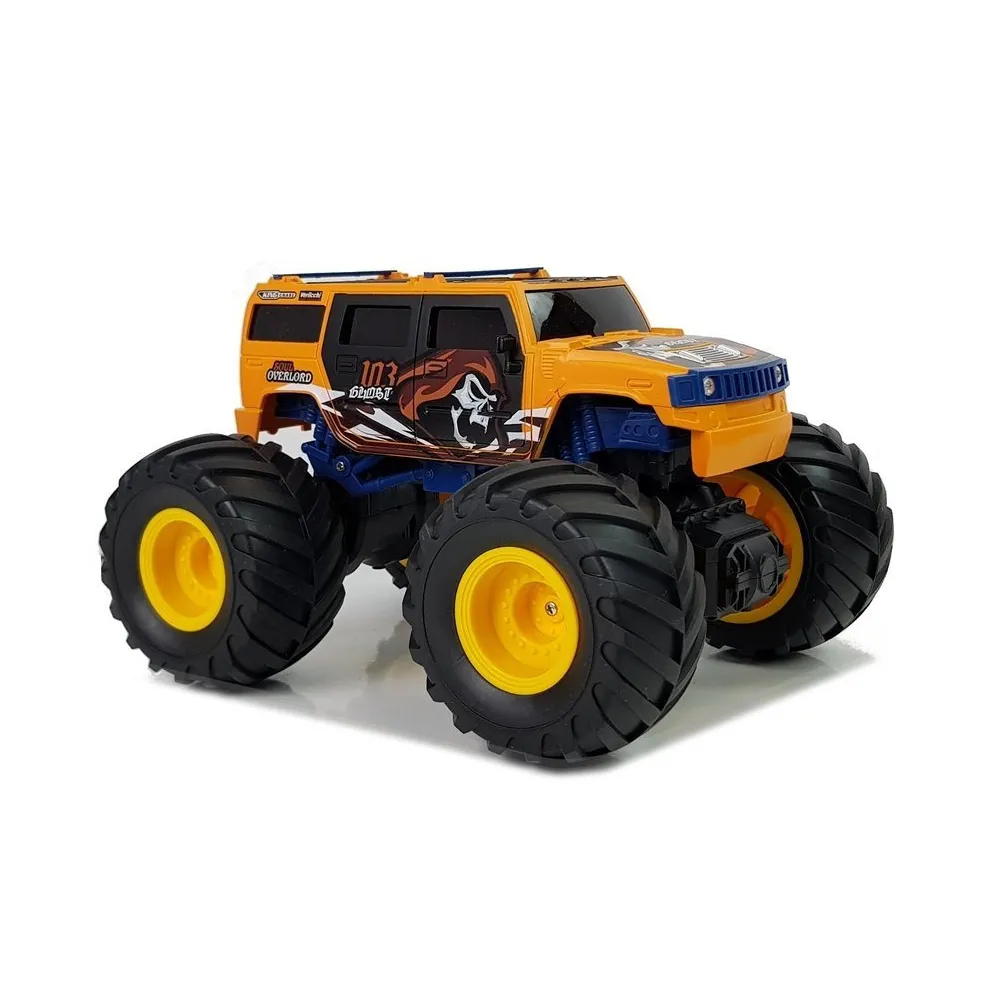 Widok solidnej konstrukcji auta terenowego Bigfoot na zewnątrz