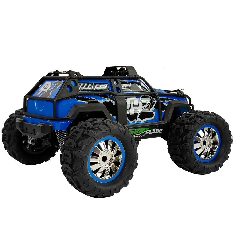 Zbliżenie na gumowe koła i zawieszenie auta zdalnie sterowanego RC