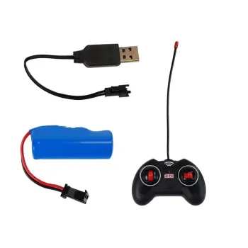 Zbliżenie na światła LED w czarnej lawecie zdalnie sterowanej