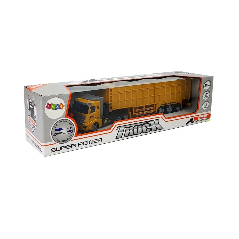 Komplet: ciężarówka, pilot i akcesoria do zabawki RC dla dzieci