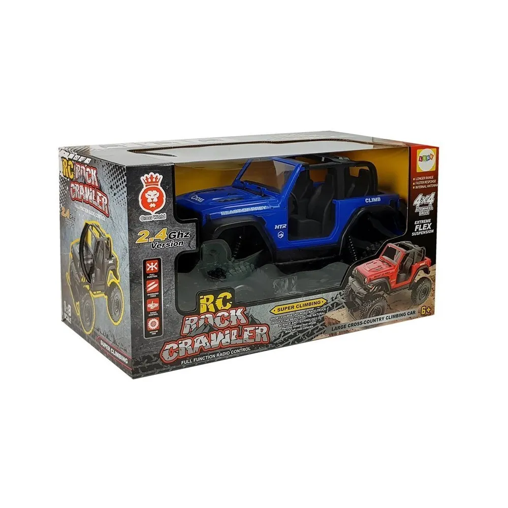 Zdalnie sterowane auto terenowe 4x4 podczas jazdy po kamieniach