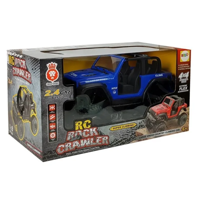 Zdalnie sterowane auto terenowe 4x4 podczas jazdy po kamieniach