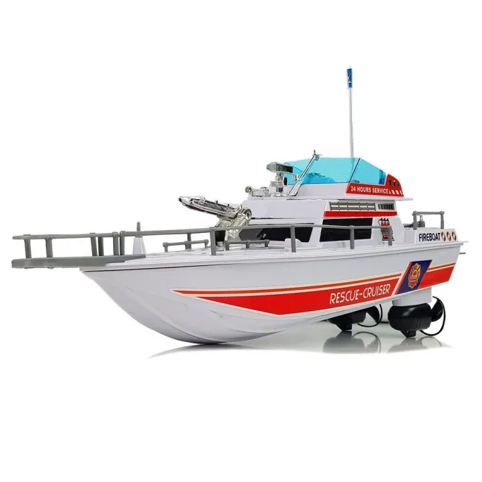 Zbliżenie na realistyczny kokpit zdalnie sterowanego jachtu ratunkowego