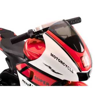 Detail czerwonego motorka na akumulator dla dzieci, model HT-5188