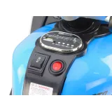 Dziecięcy motorek elektryczny HT-5188 niebieski na tle zieleni