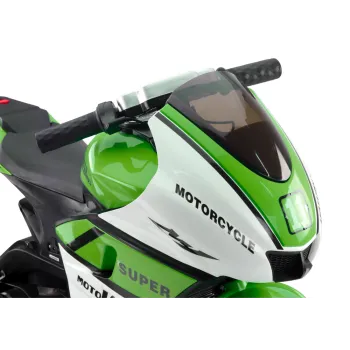 Motorek HT-5188 zielony na tle ogrodu – idealny na prezent