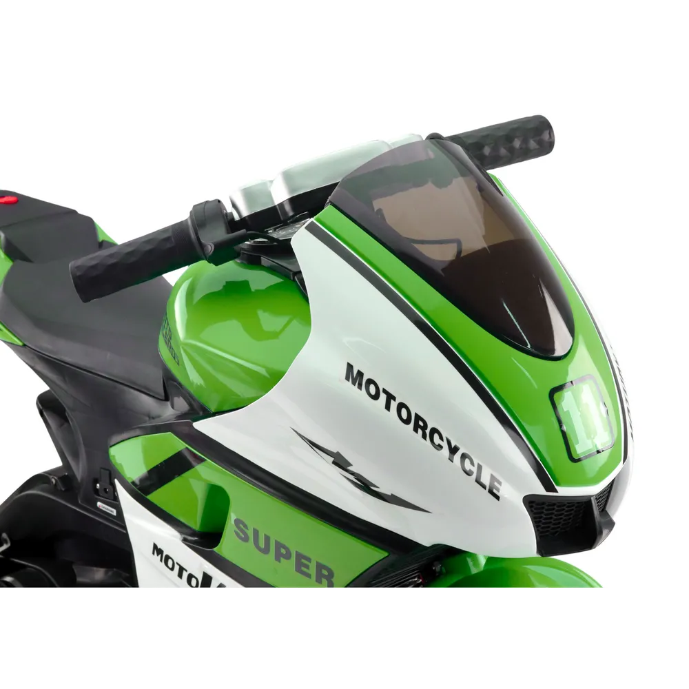 Motorek HT-5188 zielony na tle ogrodu – idealny na prezent